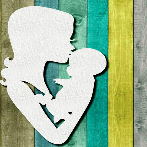 

Чипборд Мама с малышом