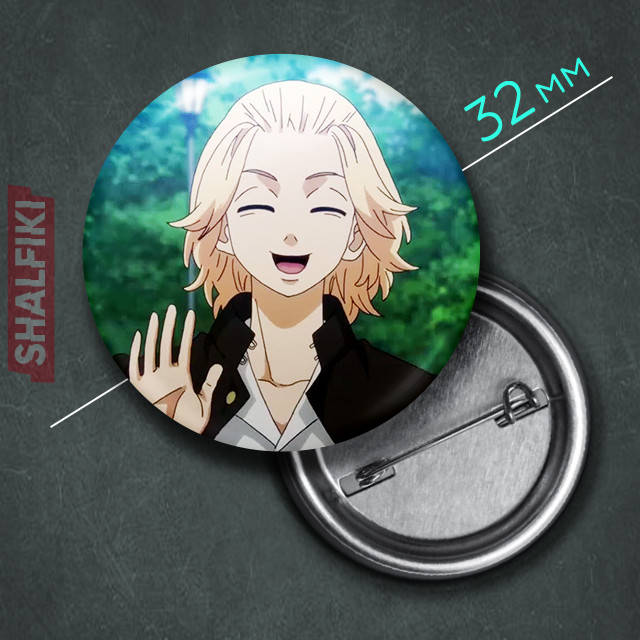 

"Майки Мандзиро Сано (Токийские мстители / Tokyo revengers)" значок круглый на булавке Ø32 мм