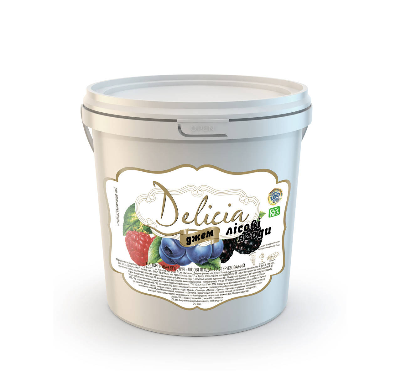 

Джем Лесные Ягоды Delicia 1000г