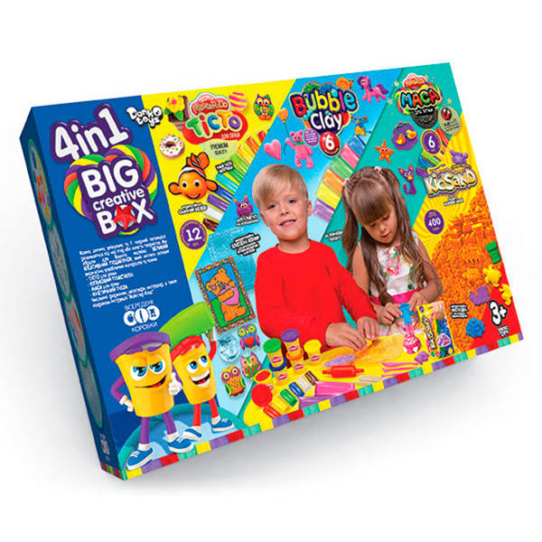 

Набор творчества "BIG CREATIVE BOX 4в1" укр, BCRB-0O1-01U