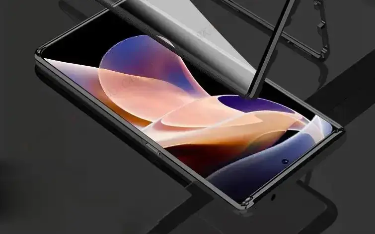 

Магнитный металл чехол FULL GLASS 360° для Xiaomi Redmi Note 11 Black