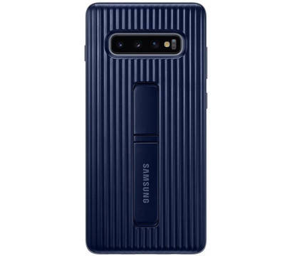 

Оригинальный Чехол Samsung Protective Standing Cover Blue для Galaxy S10 Plus SM-G975, Темно-синий