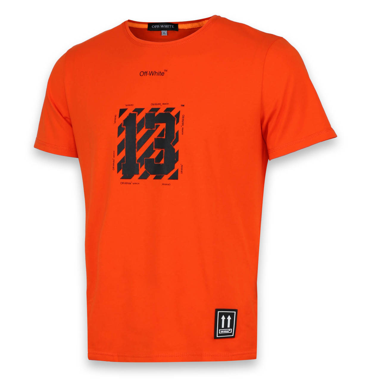 

Футболка мужская оранжевая с принтом OFF-WHITE №13 Ф-10 ORN XXL(Р) 19-651-020-001