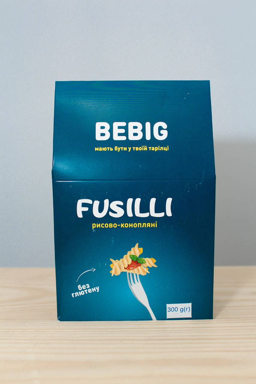 

Макароны Bebig без глютена Рисово-конопляные 300г