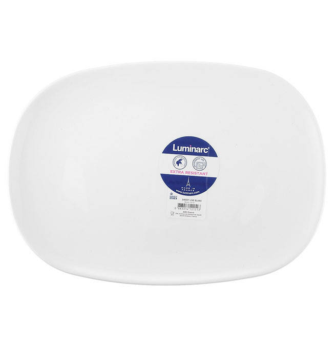 

Luminarc E8007 блюдо прямоугольное Sweet Line White 350мм белое, Белый
