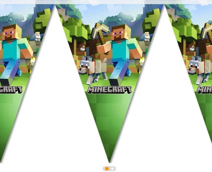 

Флажки гирлянды " Майнкрафт "