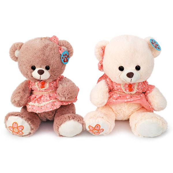 

Мягкая игрушка Мишка в платье (2 цвета) 2766/33