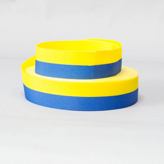 

Лента декоративная 25 мм Желто-синяя Флаг Украины за 3 м.