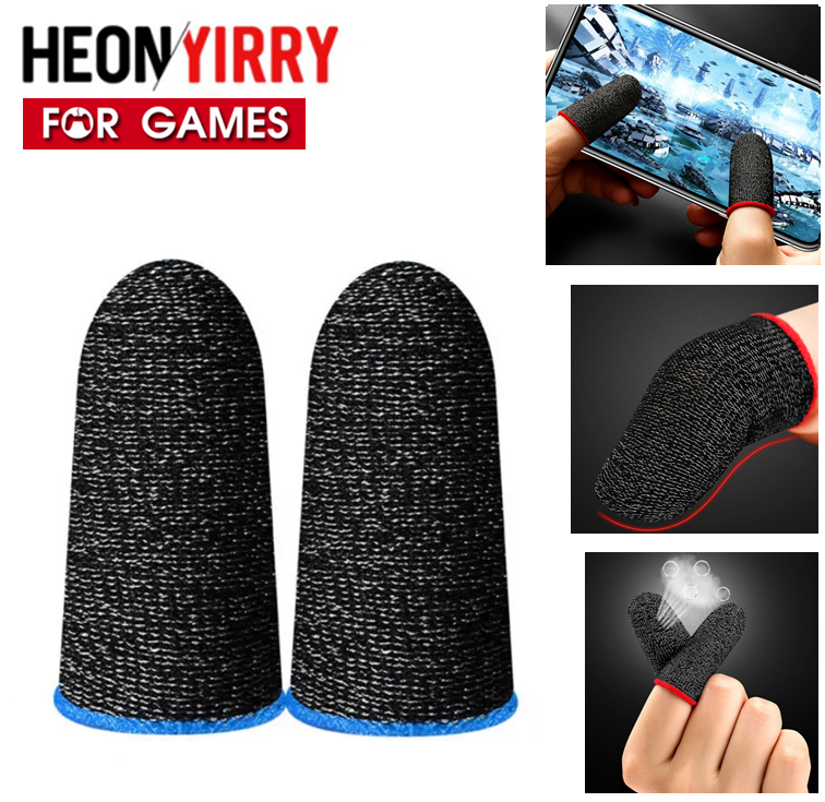 

Игровые напальчники для игр на телефоне, смартфоне Heon-F1B 1 пара Мобильные напальчники для сенсорных экранов, Синий