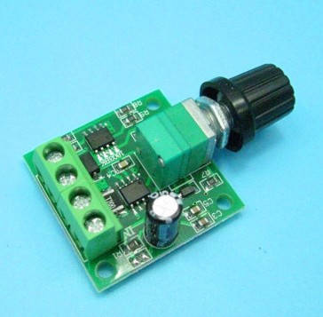 

DC ШИМ регулятор оборотов двигателя DC 1.8V-15V 2А PWM