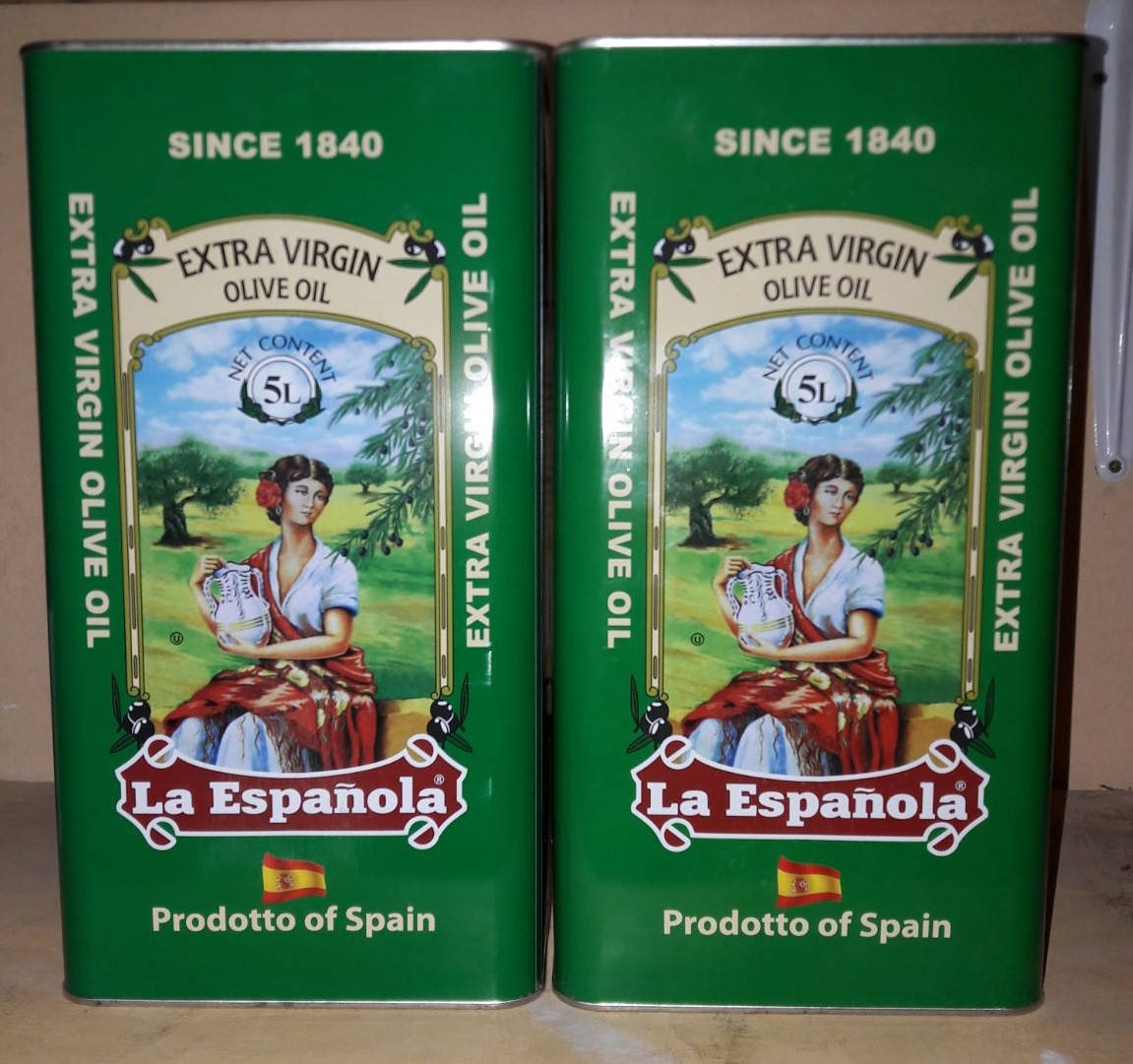 

Масло оливковое La Espanola Olive Extra Virgin oil ж/б, 5л