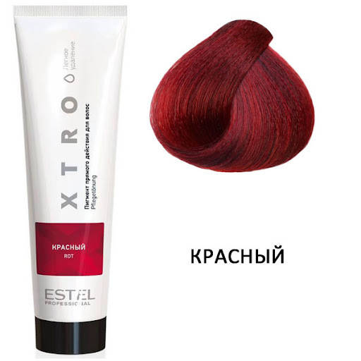 

Краска для волос Estel XTRO пигмент прямого действия красный, 100 мл