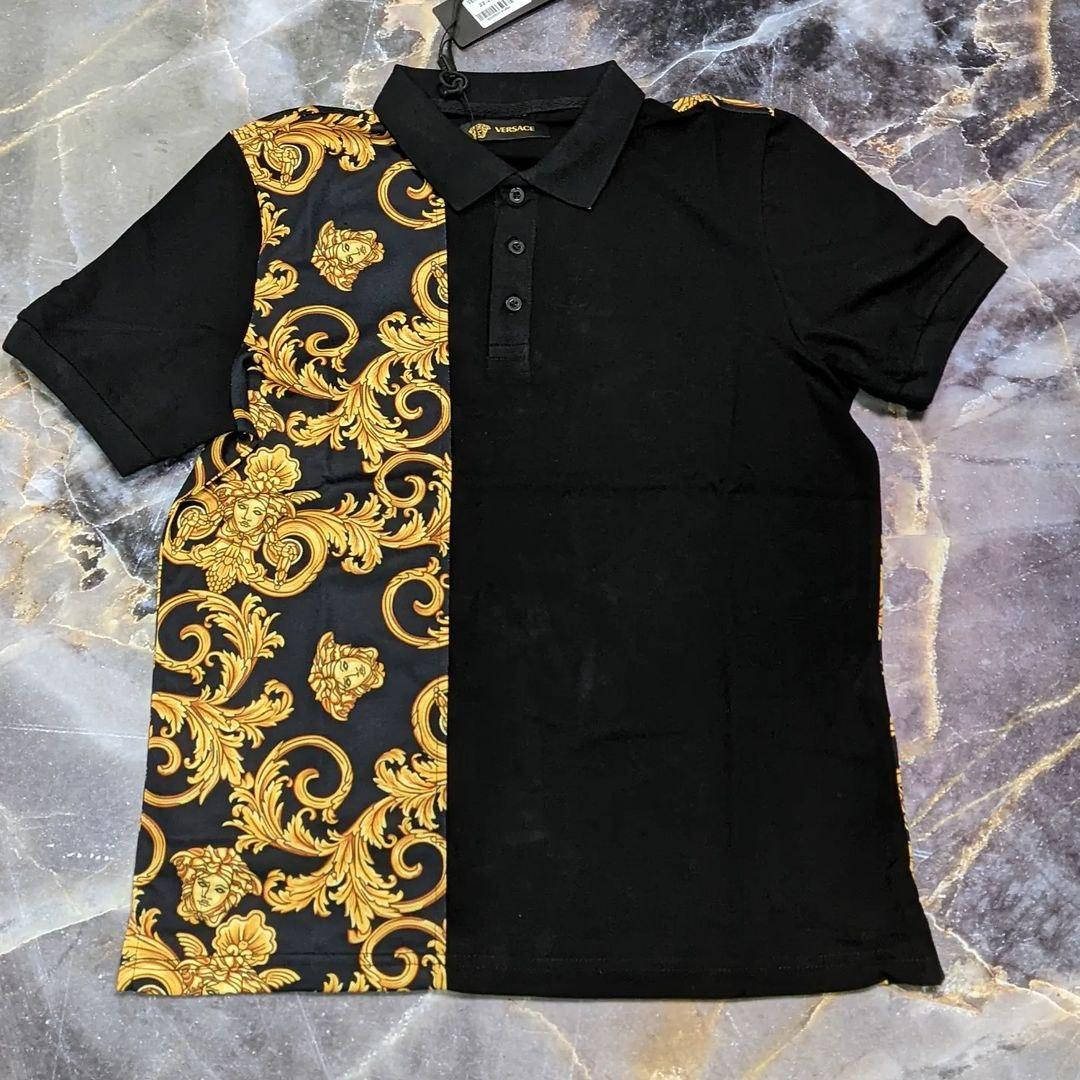 

Мужское брендовое поло Vers@ce чёрное