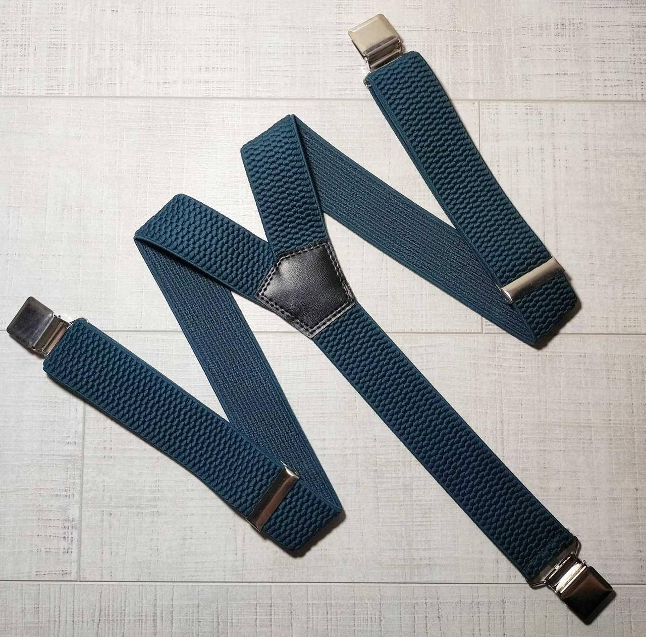 

Мужские зеленые подтяжки (зеленка) 40 мм Y