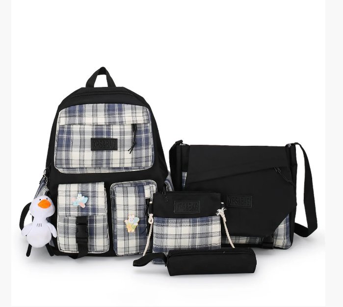 

Рюкзак женский + сумки + пенал Комплект 279G, Черный