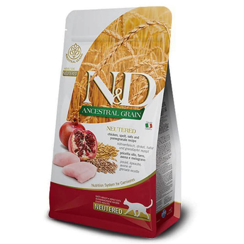 

Farmina (Фармина) N&D Low Grain Cat Neutered Chicken 5кг - Низкозерновой для стерилизованных