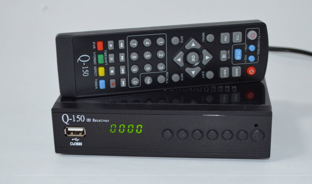 

Q-Sat Q-150 IPTV - Т2 Тюнер с универсальным пультом