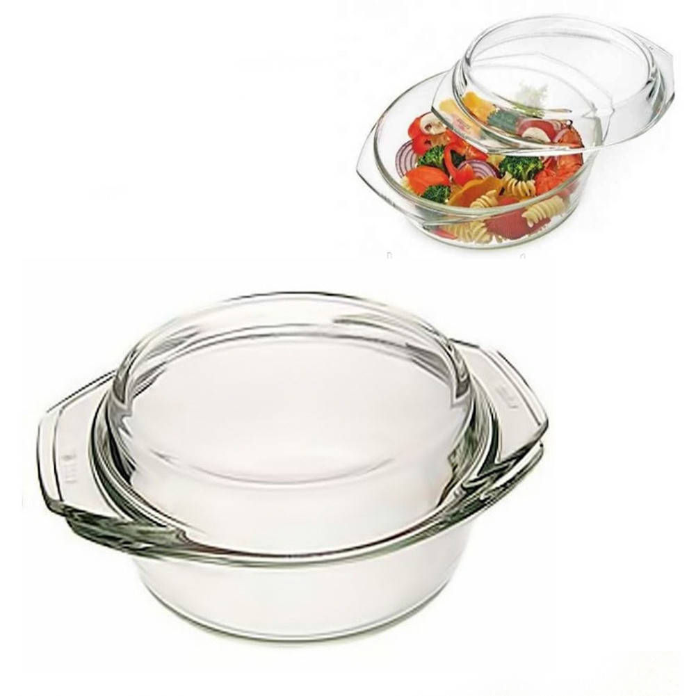 

Кастрюля стеклянная для запекания A-PLUS 2.5 л (1081) Круглая