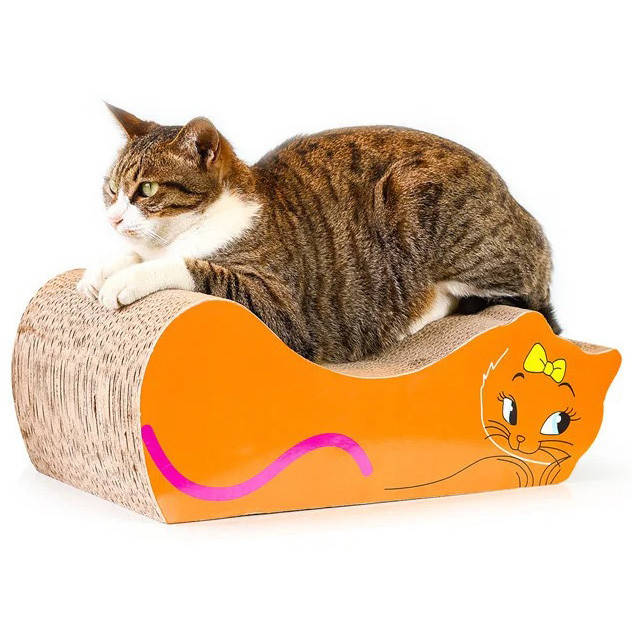 

Когтеточка дряпка лежанка из картона для кошек Avko ACS020 царапка, точилка картонная