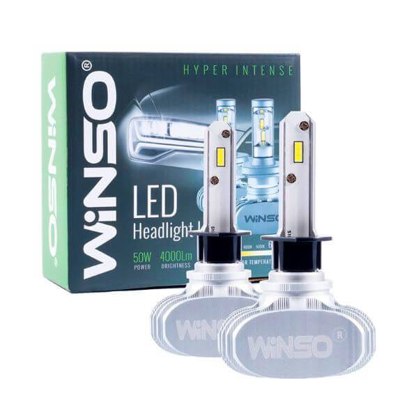 

LED лампа для авто Winso H1 12/24V 6000К 4000Lm 50W CSP Cree Chip 19х19