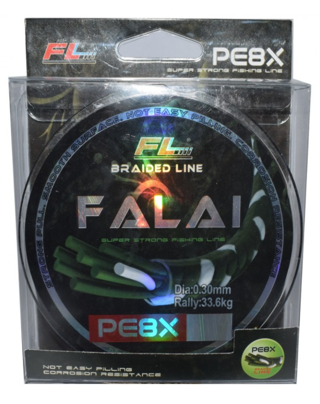

Шнур Falai Fishing Tackle Limited PE8X 0.16mm / 12.6kg 150m, Темно-зеленый