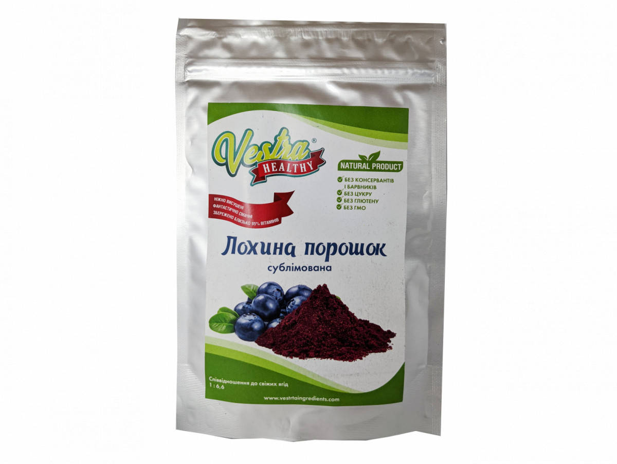 

Голубика дикорастущая сублимированная порошок, 50 гр