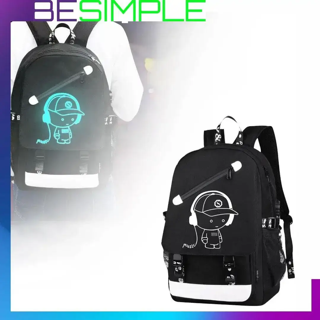 

Удобный школьный рюкзак FORTNITE, (46х30х15) светящийся в темноте (женский, мужской), Черный