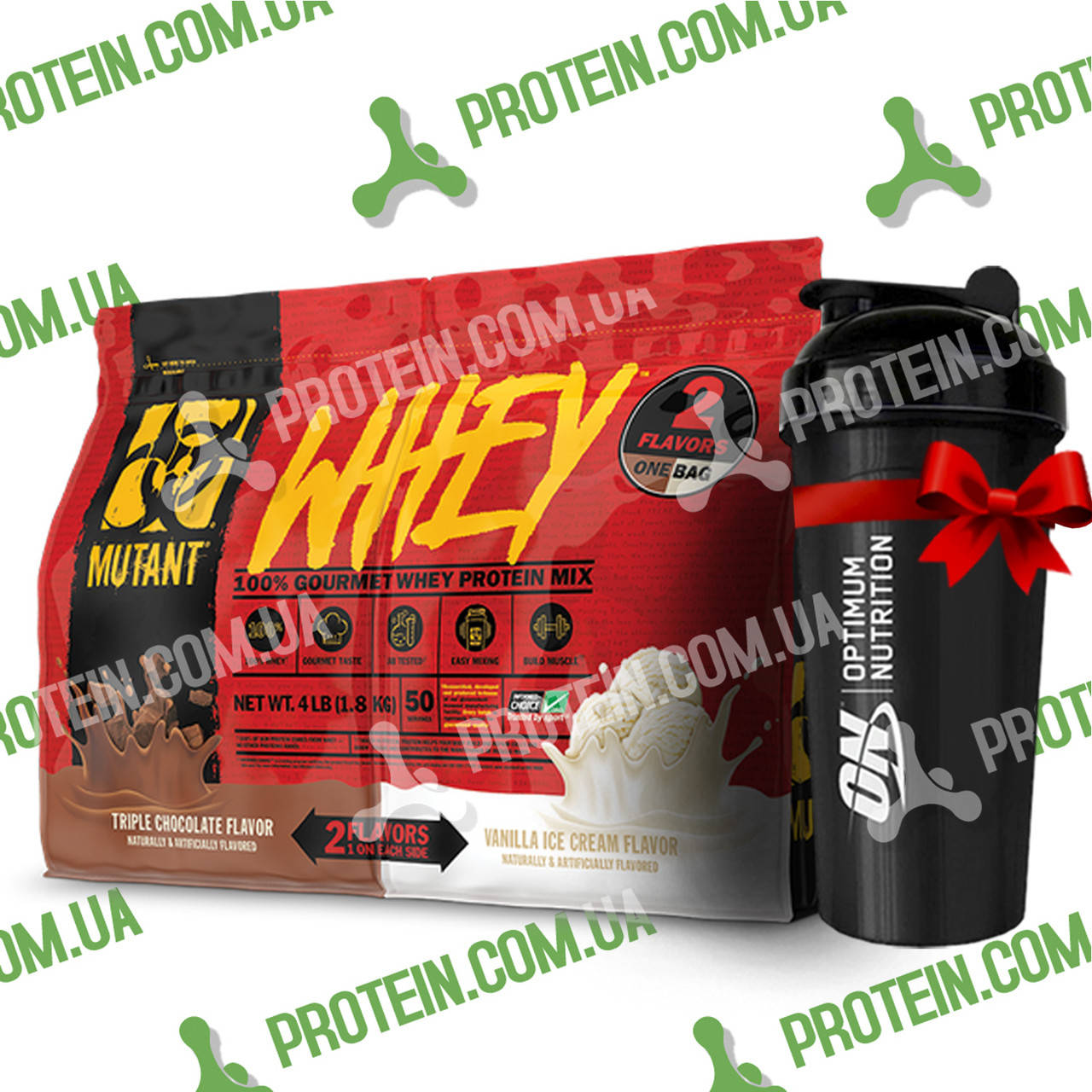 

Протеин PVL Mutant Whey 1,8 кг ДВА ВКУСА В УПАКОВКЕ!!! Chocolate & Vanilla Ice Cream Шоколад и Ваниль