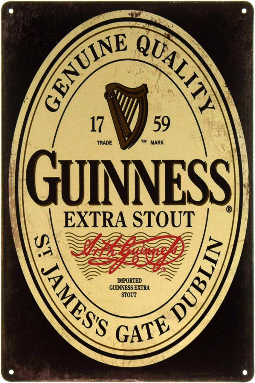

Металлическая табличка "Guinness Extra Stout" (ms-00447)