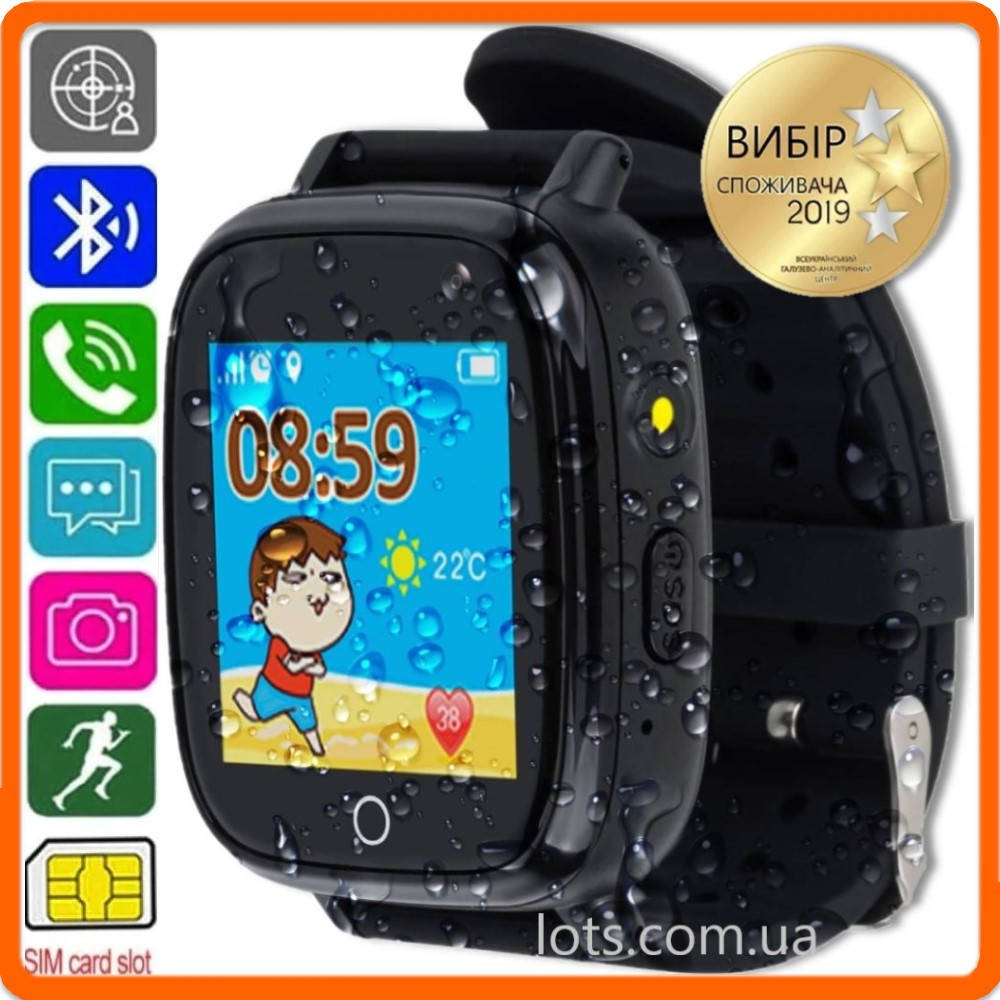 

Смарт-Часы Детские AmiGo GO001 (iP67) Black - Умные Часы