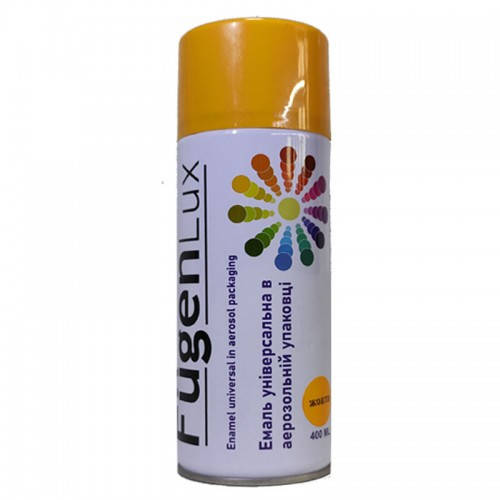 

Краска (эмаль) аэрозольная F"ugenlux жёлтая, 400мл