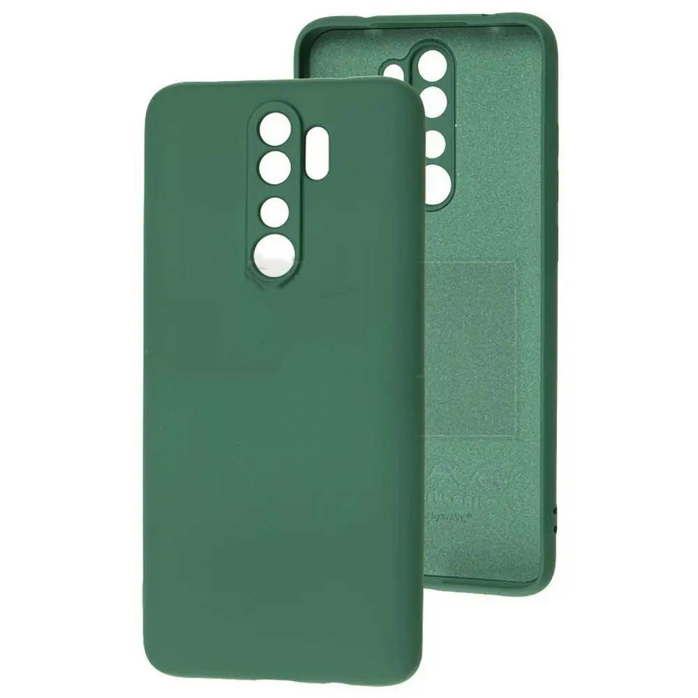 

Силиконовый чехол для Xiaomi Redmi Note 8 Pro Темно-зеленый микрофибра soft touch