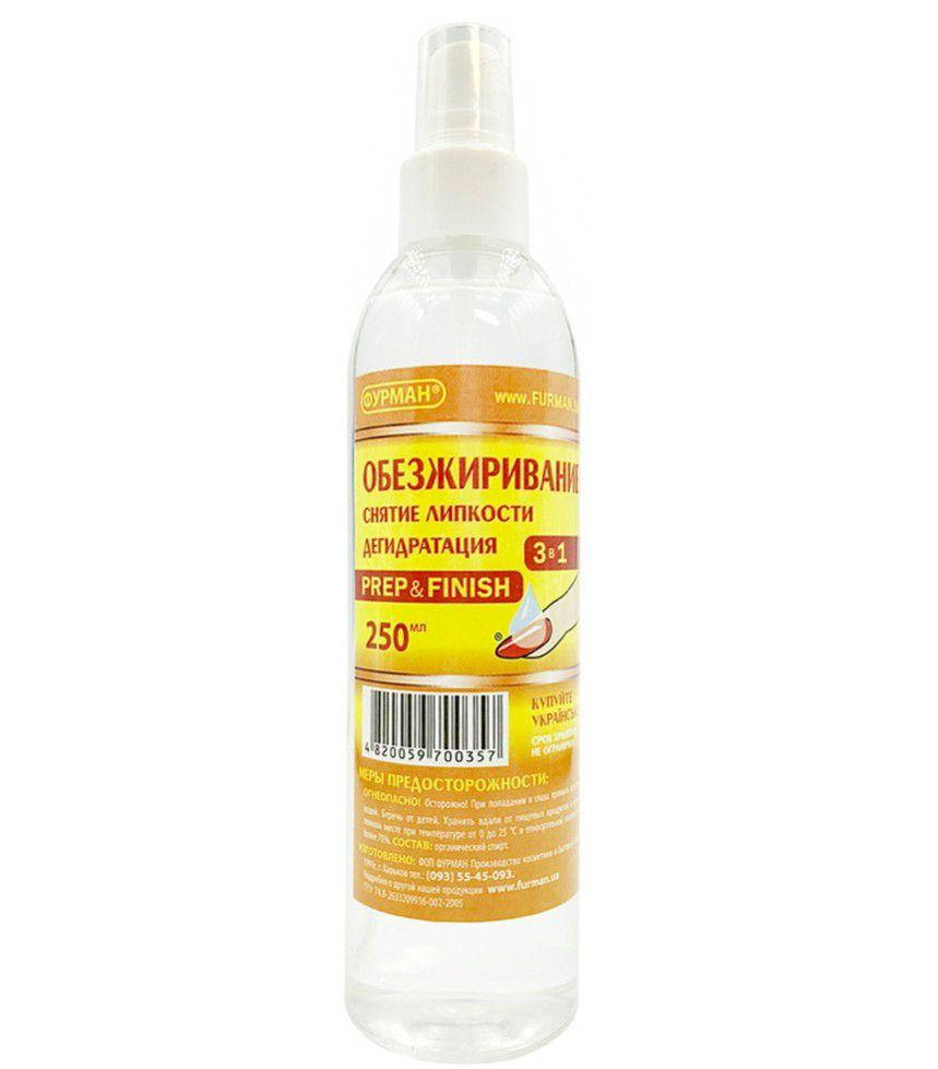 

Обезжиривание и снятие липкости PREP&FINISH 250мл