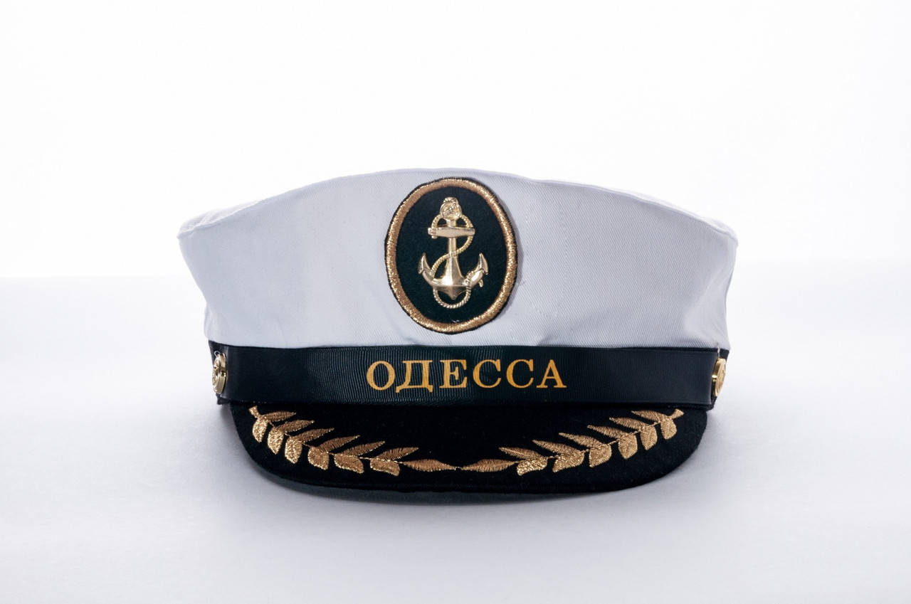 

Морской головной убор с козырьком с надписью "Одесса"