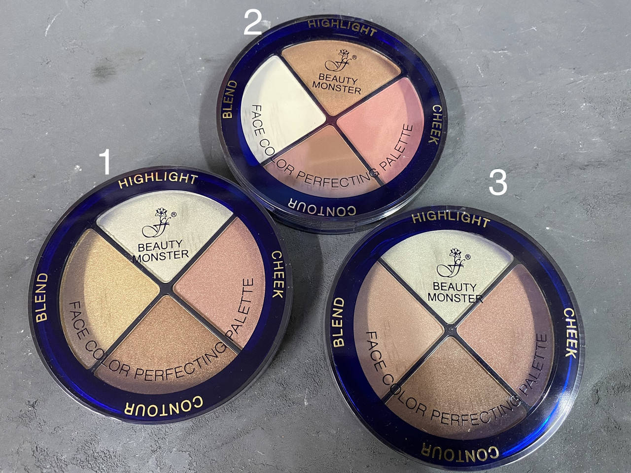

Палитра для макияжа 4 в 1 Beauty Monster Ffleur