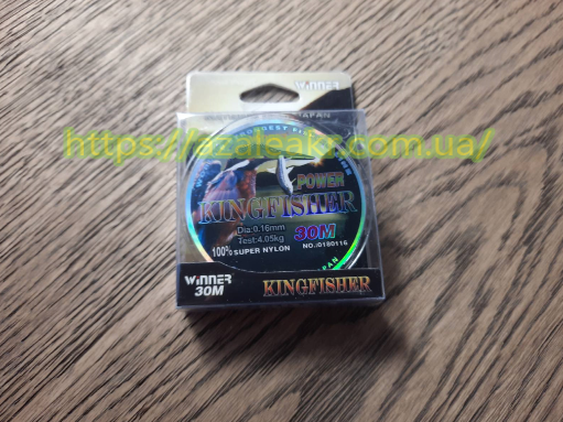 

Леска KingFisher 0.16 (30м) светлая, Прозрачный
