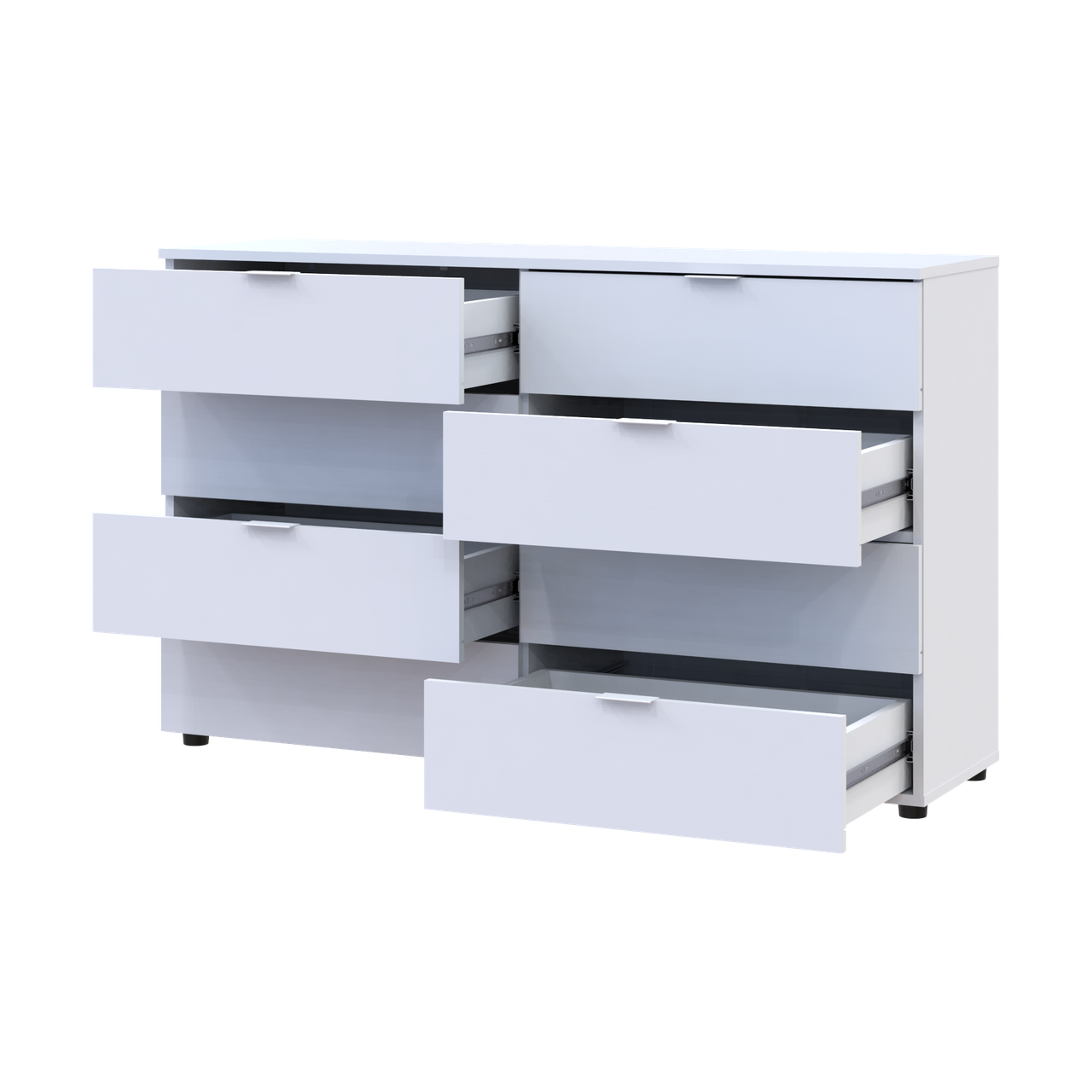 Комод Doros Рон 8 Білий 8 Шухлядок 130х38х81 (41516172) 4