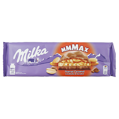 

Шоколад Мілка арахіс карамель Milka mmMax peanut сaramel 300g 12шт/ящ (Код : 00-00003684)