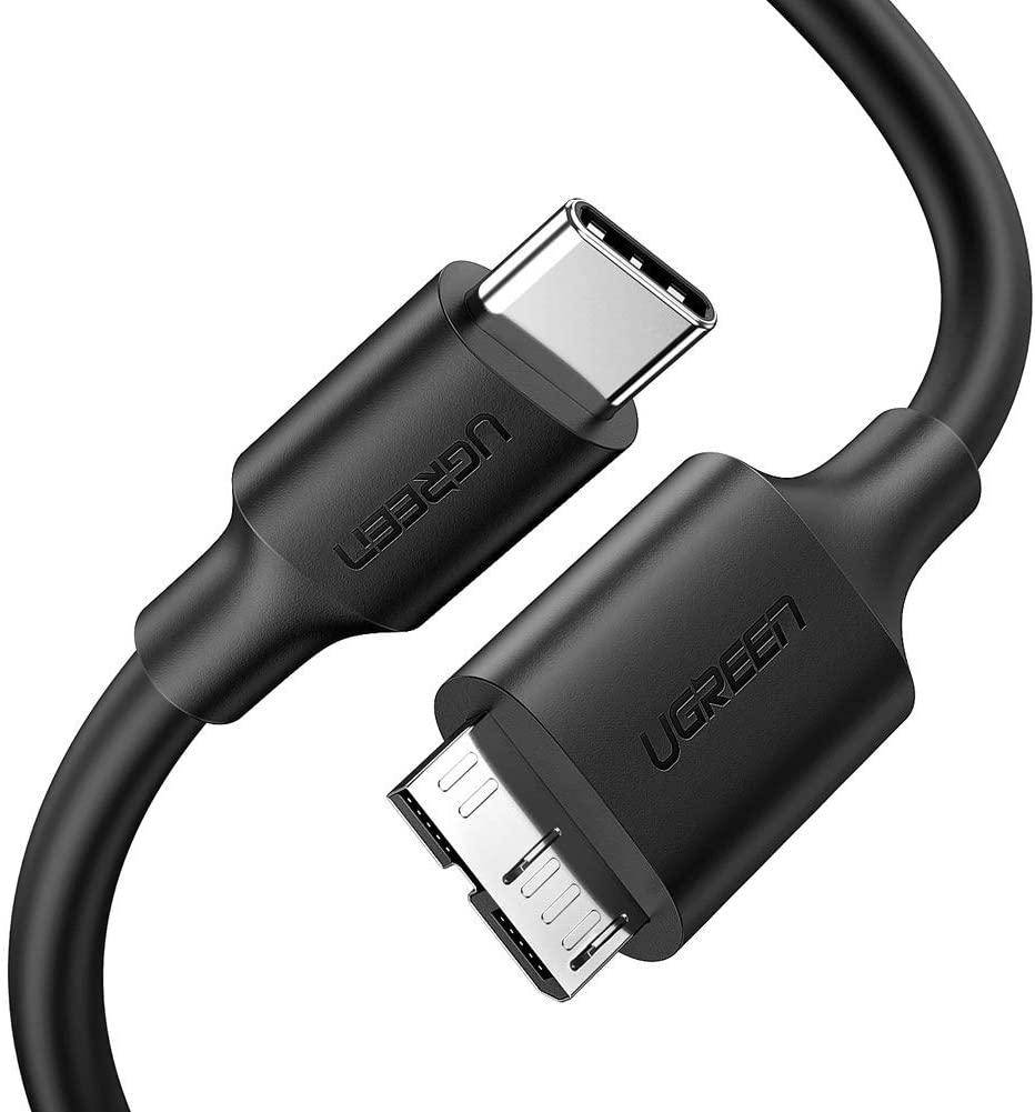 

Кабель UGREEN US312 USB-C to Micro B Cable M/M 1m Black (20103), Черный