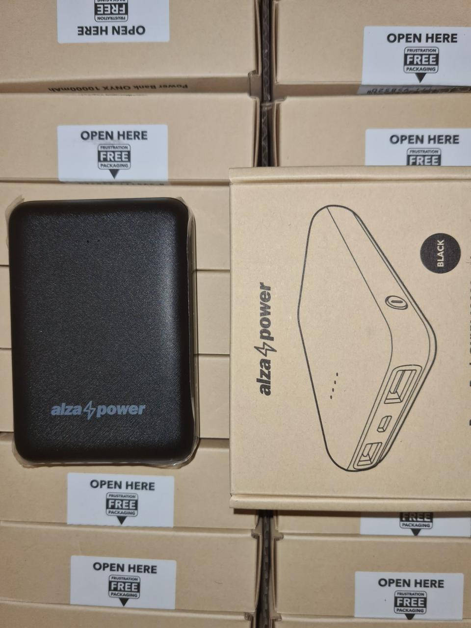

Power bank, павербанк Alza power ONYX 10000mAh (фактическая 9000mAh), 2 USB Чехия