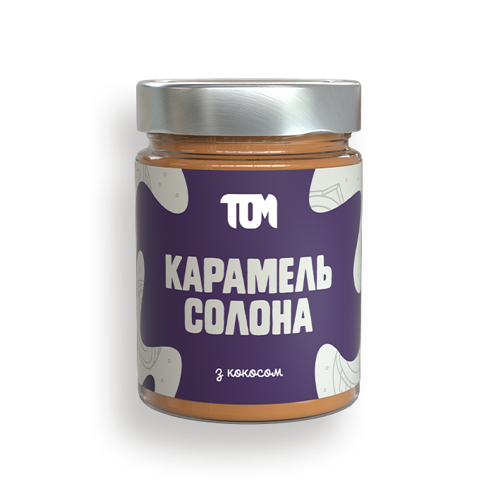 

Карамель солона з кокосовою стружкою та вершками ТОМ 300 г
