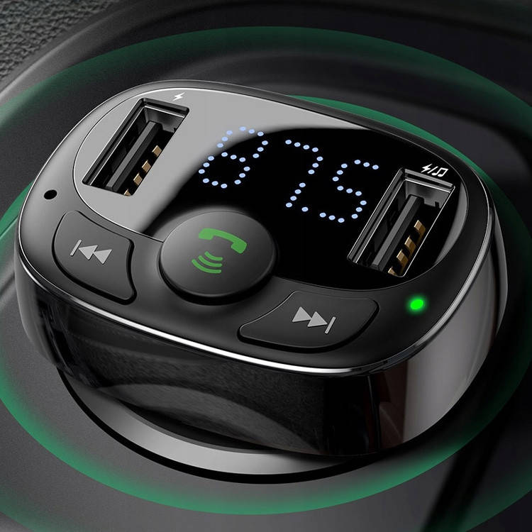 

Автомобильное зарядное устройство с FM-трансмиттером модулятор FM Bluetooth mp3 Baseus