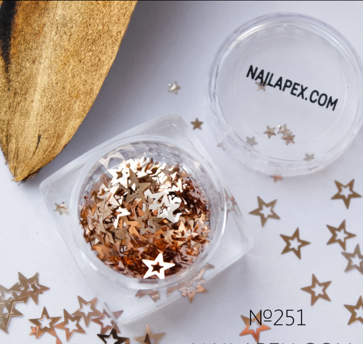 

Декор для ногтей NailApex звезда №251