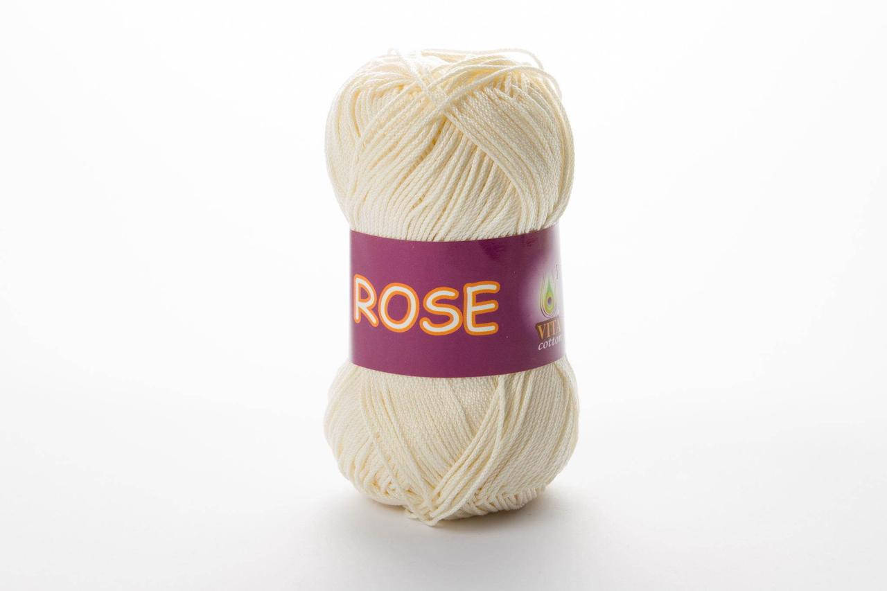 

Пряжа хлопковая Vita Cotton Rose, Color No.3950 молочный