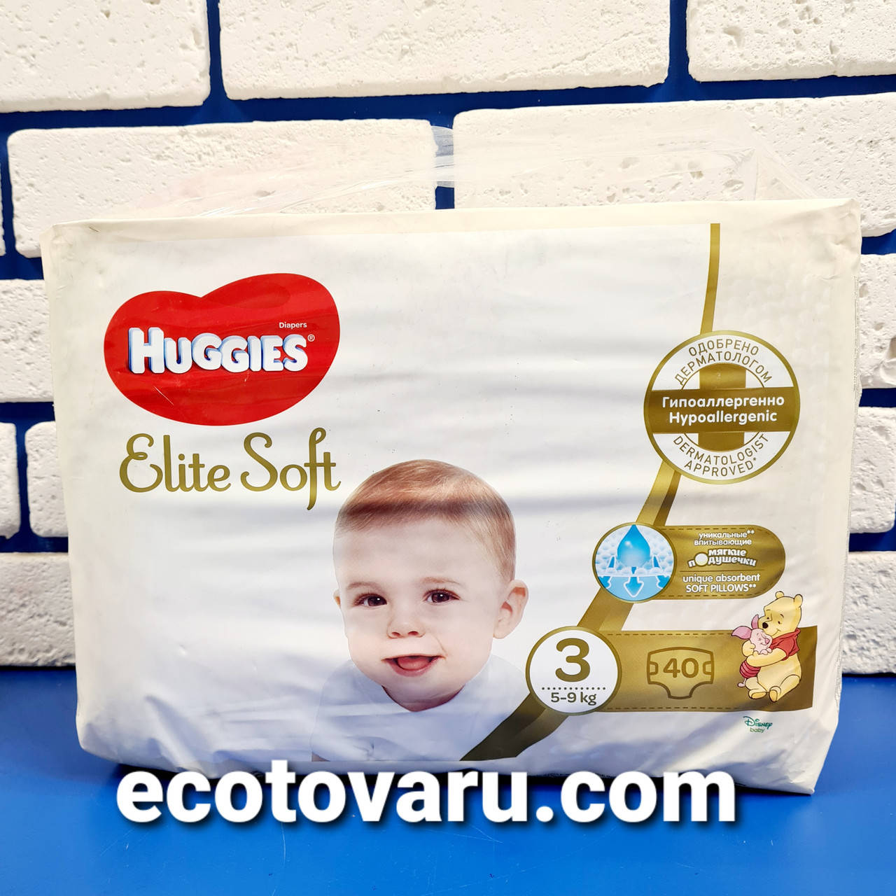 

Подгузники Huggies Elite Soft 3 (5-9кг) 40шт