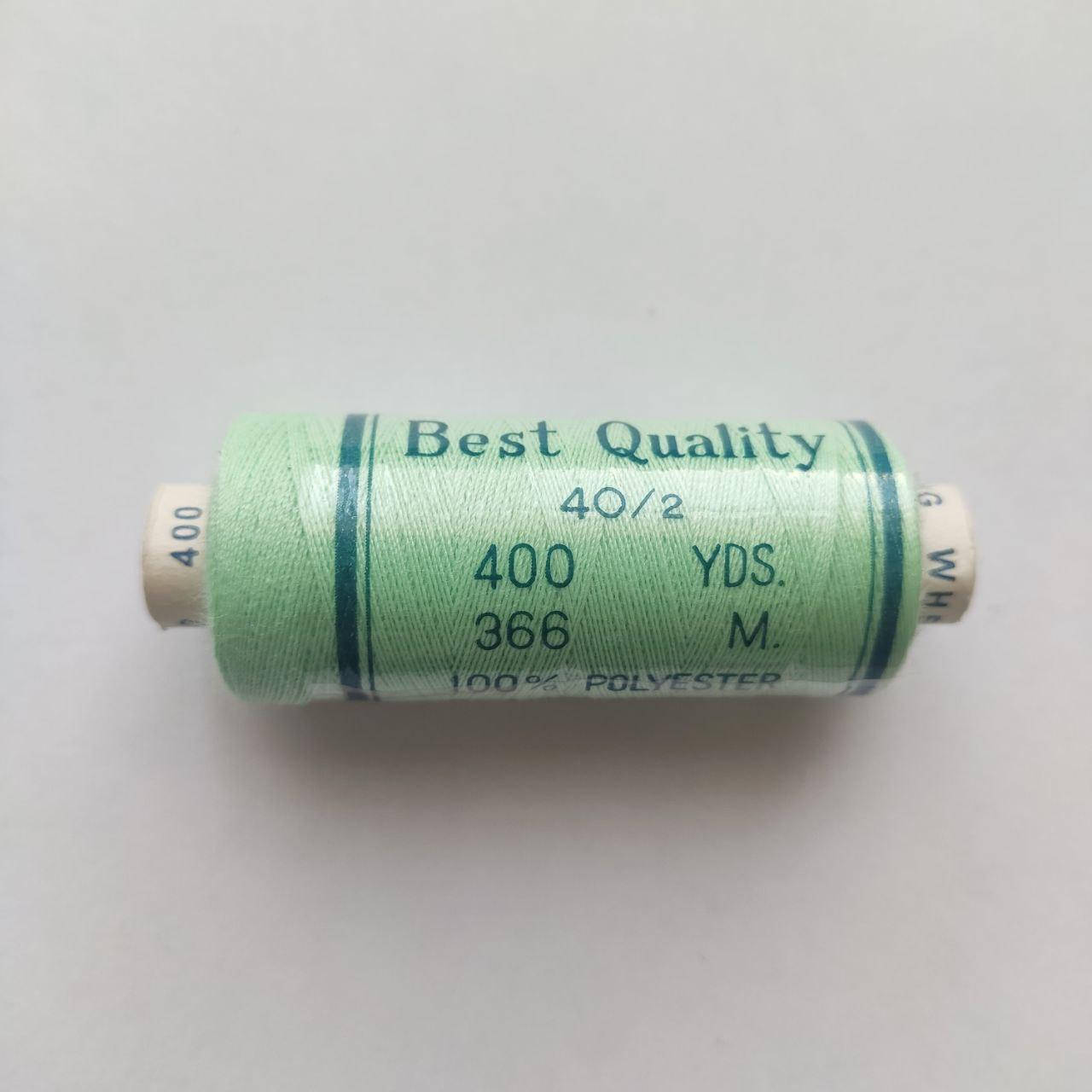 

Нитки полиэстеровые №40, разные цвета, Салатовый