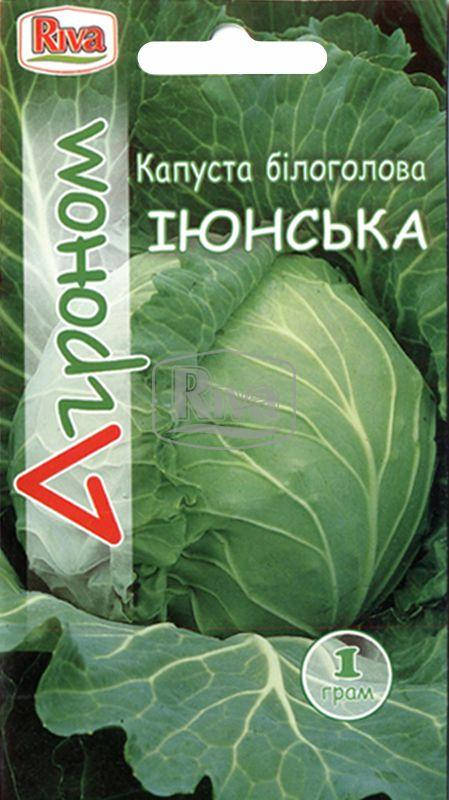 

Семена Капуста белокочанная ранняя Июньская 5 граммов Riva