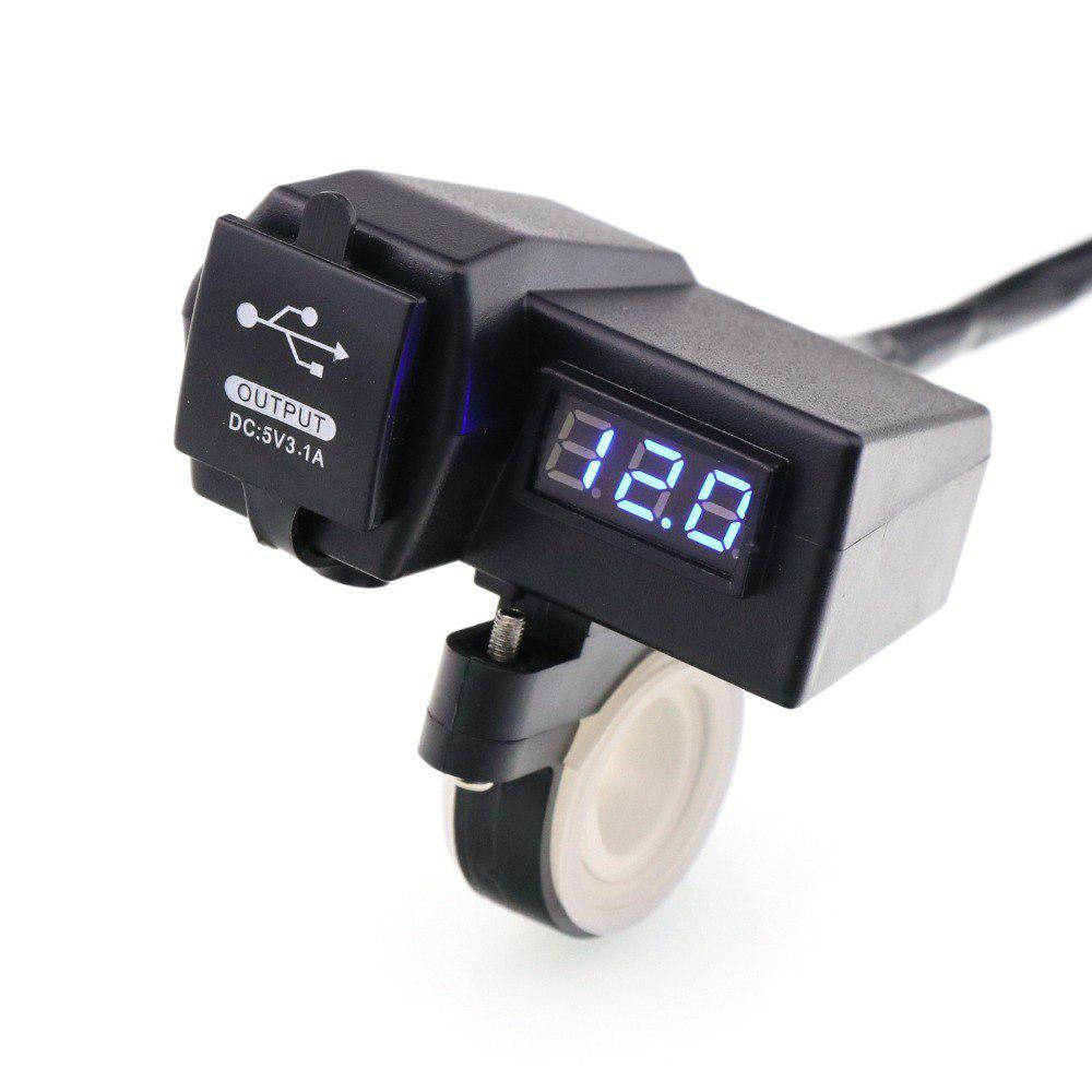 

USB зарядка на мотоцикл, вольтметр с креплением на руль