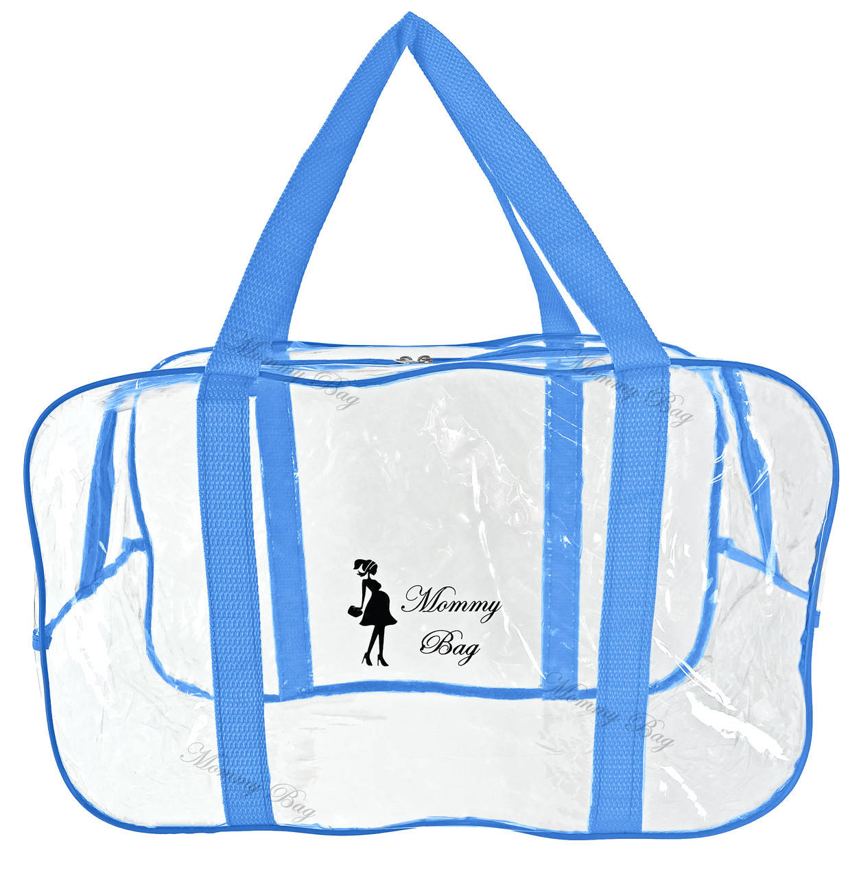 

Сумка прозрачная в роддом Mommy Bag, размер - M, цвет - Синий