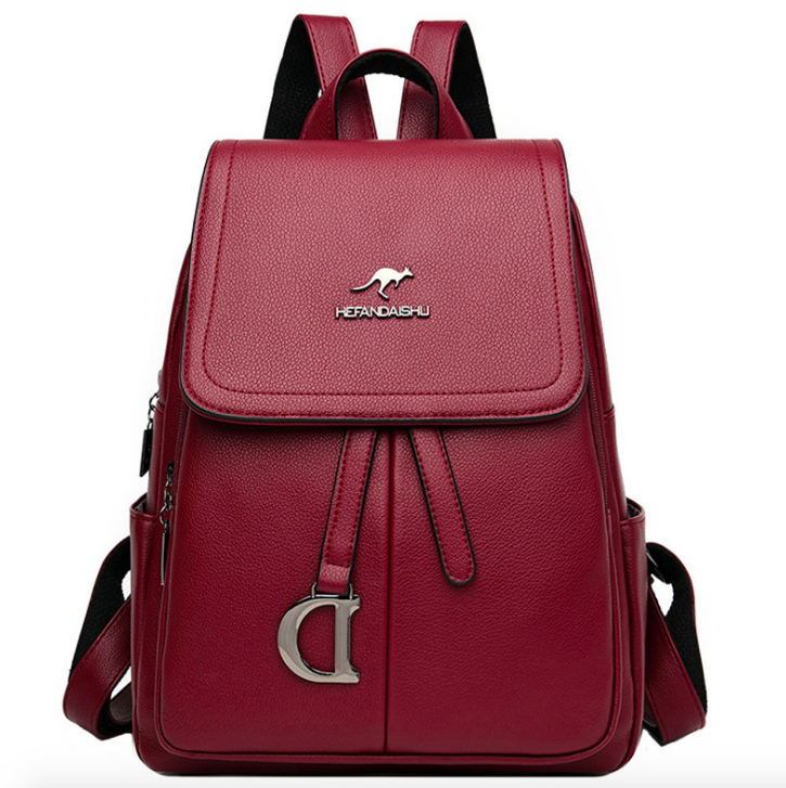 

Рюкзак женский кожаный Hefan Daishu Nicole Бордовый
